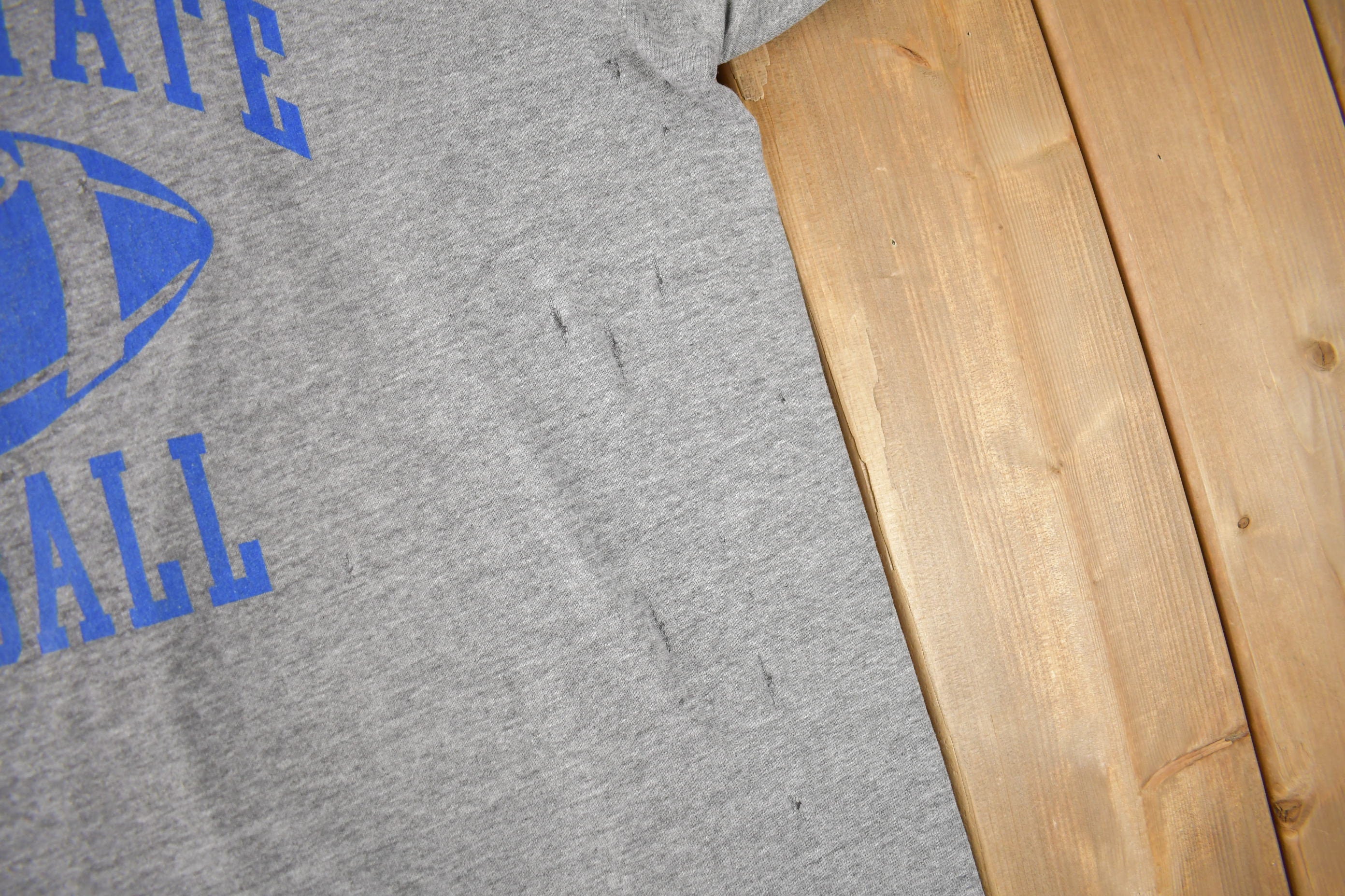 Vintage 1990s Alfred State Football Russell Athletics Single Stitch Graphic T Shirt Made In USA