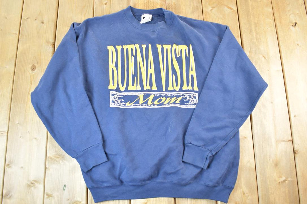 Vintage 1990s Buena Vista Mom Crewneck Sweatshirt Womens XL / Made In USA / 90s Souvenir Crewneck / Vintage Souvenir Crewneck / Streetwear