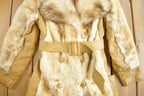 Vintage 1970s Silver Raccoon Fur Coat