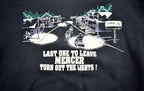 Vintage 1990s "Last One To Leave Mercer Turn Out The Lights!" Crewneck , Streetwear , Delta , Retro Style , Made In USA , Mercer Souvenir