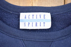 Vintage 1990s Active Sport Christmas Sweater , 90s Holiday Crewneck , Winter Wear , Festive Graphic Print