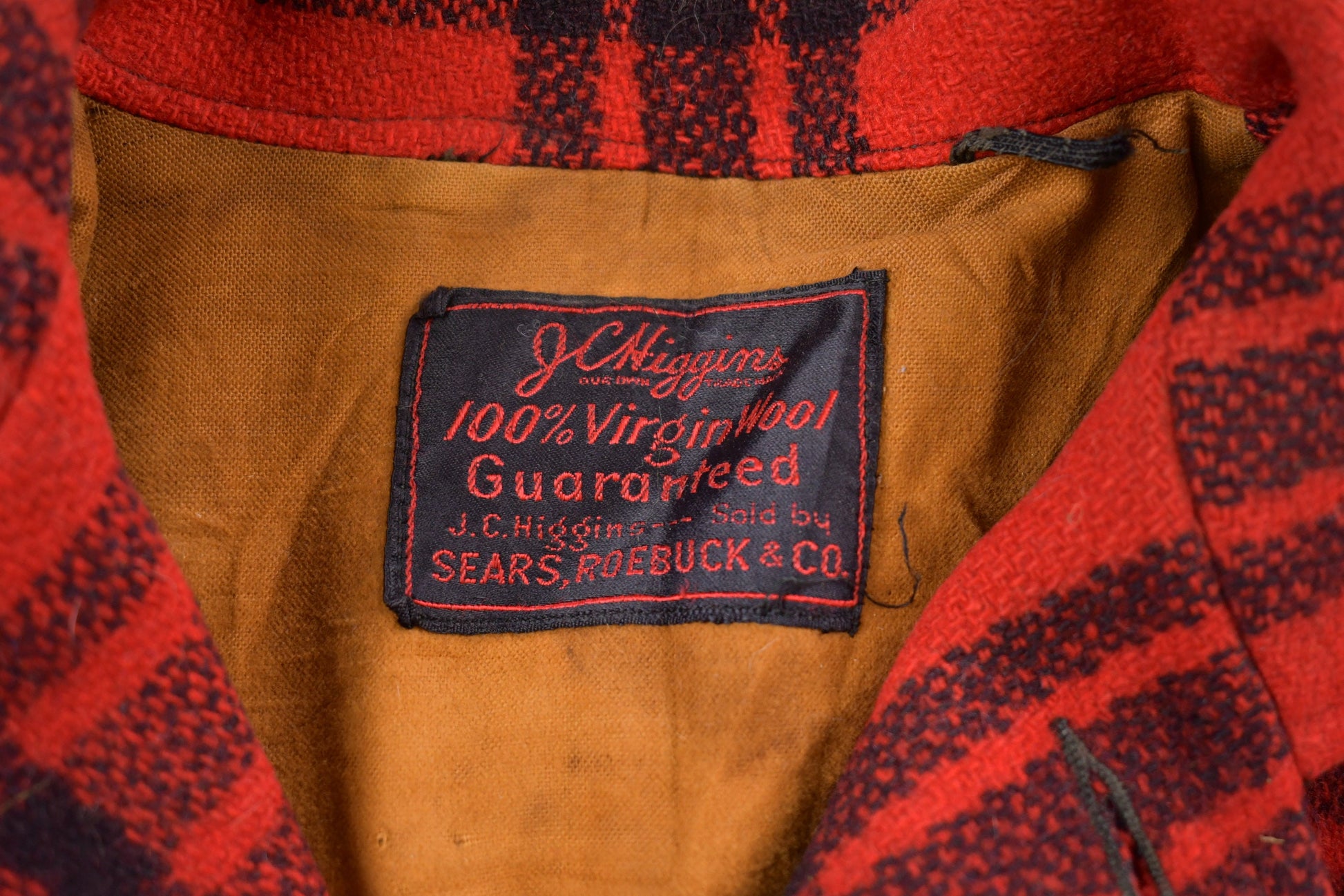 Vintage 1960s Sears 100% Wool Jacket  Wool Jacket  Vintage 90s Jacket  Outdoor  Winter  Buffalo Plaid Chore Coat