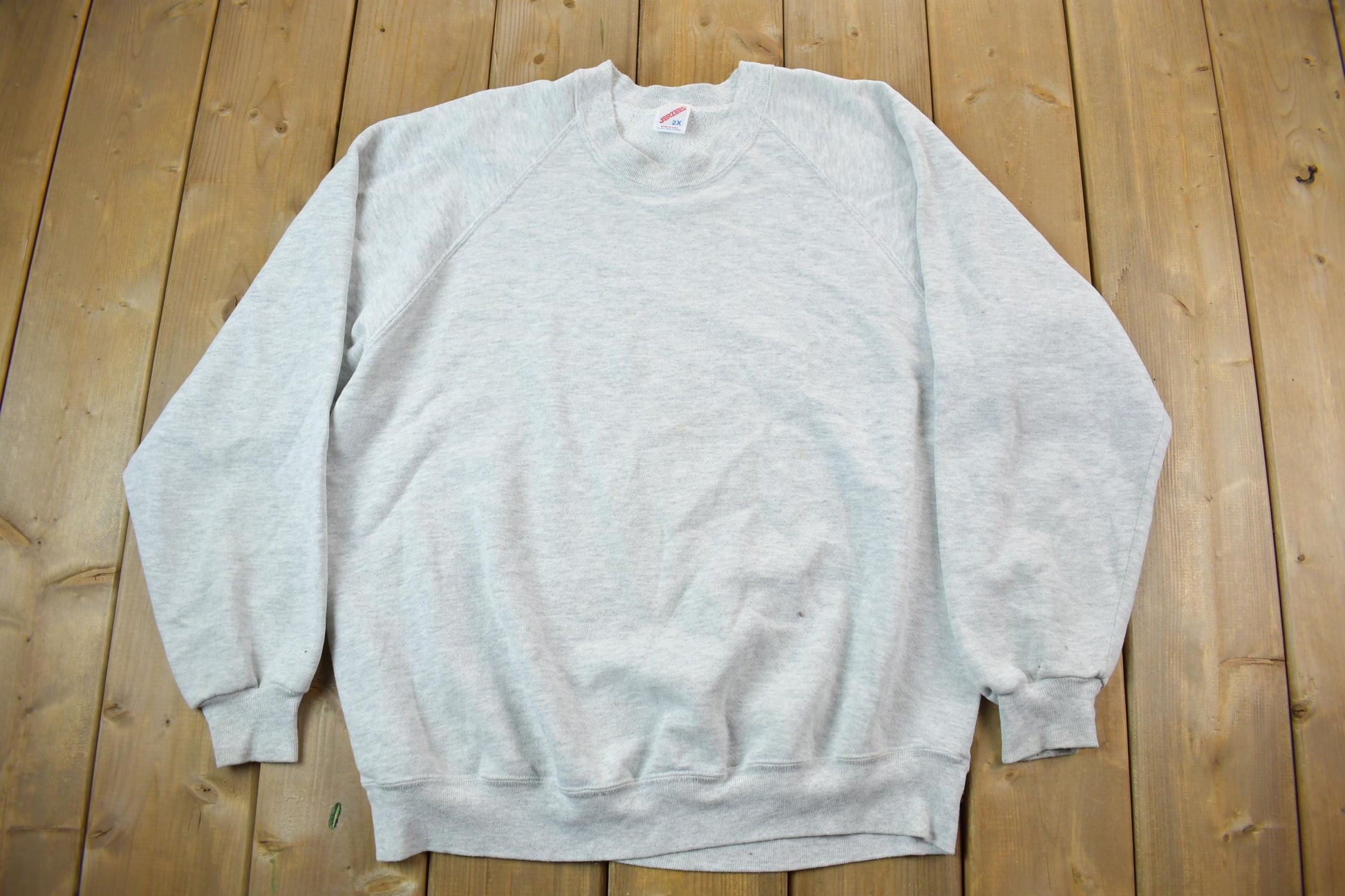 Vintage 1990s Blank Grey Crewneck Sweatshirt