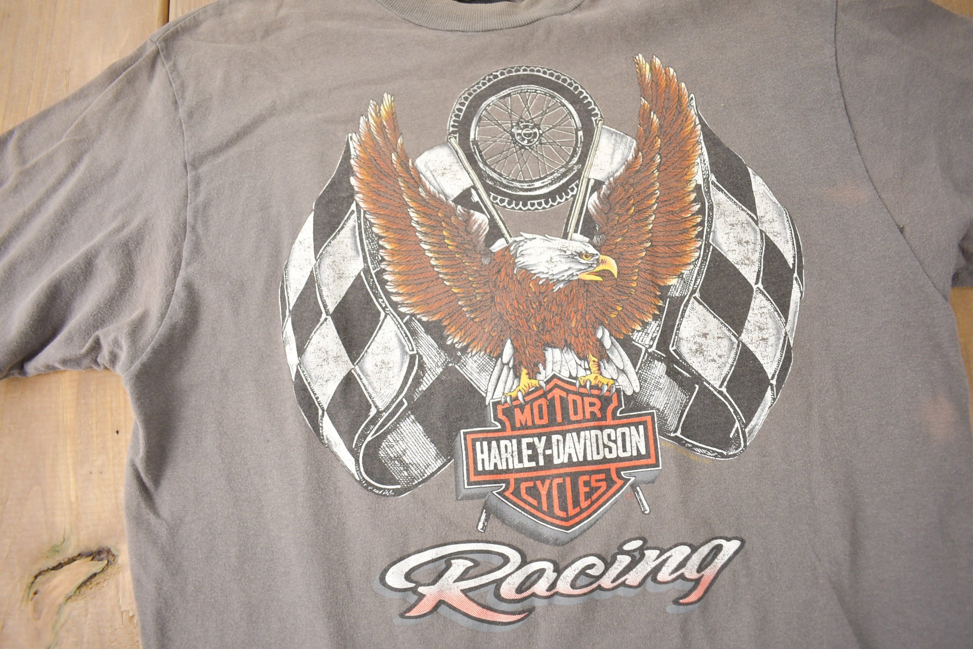 Vintage 1990s Bartels' Harley Davidson West Los Angeles Single Stitch Graphic T-Shirt Made In USA