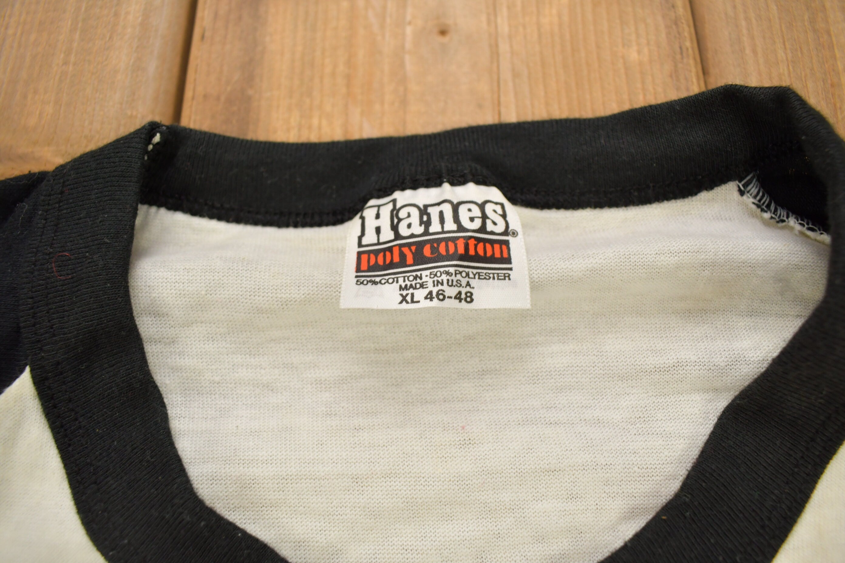Vintage 1983 World Of Wheels World Tour Graphic Raglan T Shirt Single Stitch