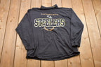 Vintage 1990s Pittsburgh Steelers NFL Mock Neck Crewneck Sweatshirt