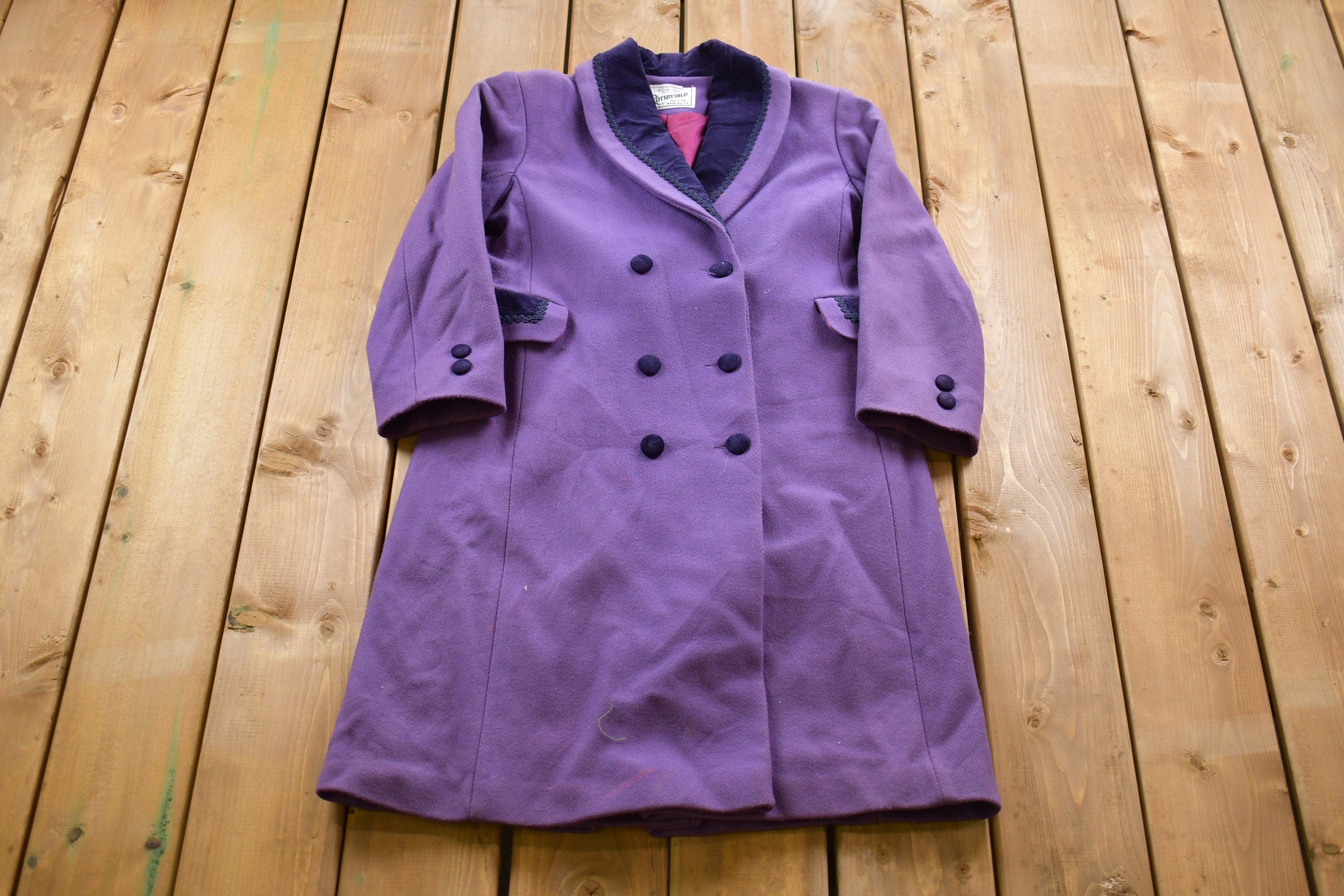 Vintage 1980s Rothschild 100% Wool Jacket