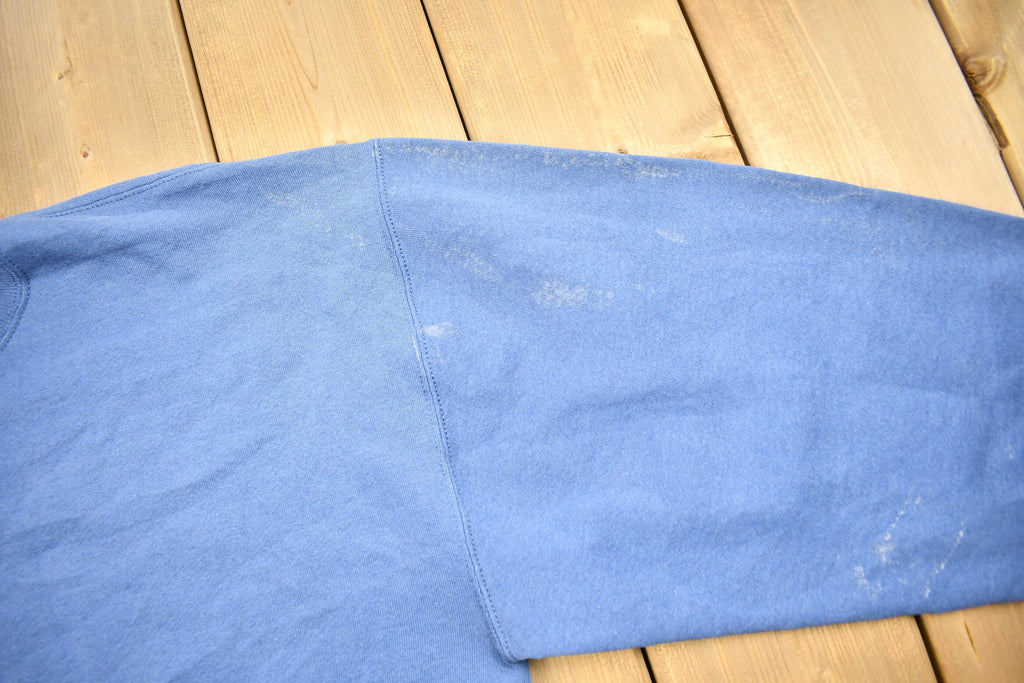 Vintage 1990s Russell Athletics Blank Blue Crewneck Sweatshirt