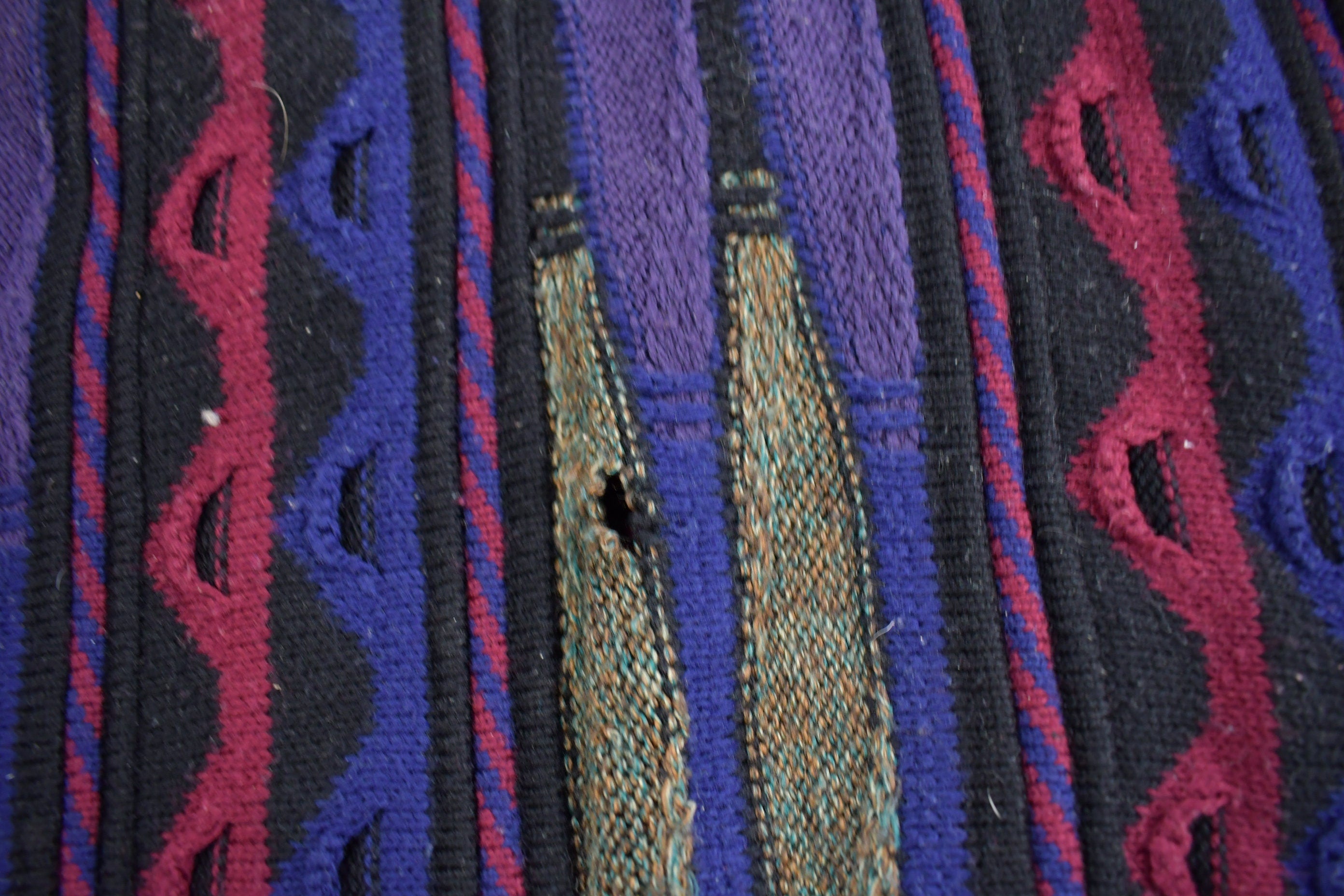 Vintage 1990s 3D Colored Cable Knit Crewneck Sweater