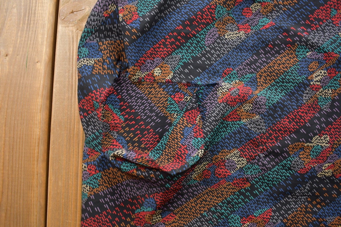 Vintage 1990s Evan - Picono Abstract All Over Print Button Up Shirt