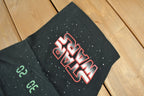 Vintage 1996 Star Wars X-Wing Rogue Squadron All Over Print Graphic T-Shirt Size L Made In USA Single Stitch