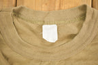 Vintage 1990s Blank Green Brown Crew Neck Undershirt Tshirt