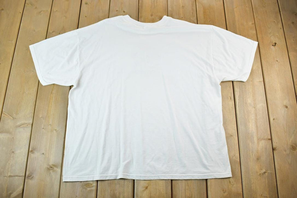 Vintage 1990s Floral Souvenir Single Stitch Graphic Print T-Shirt Made In USA