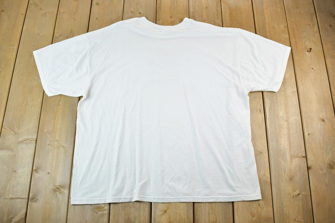 Vintage 1990s Floral Souvenir Single Stitch Graphic Print T-Shirt Made In USA