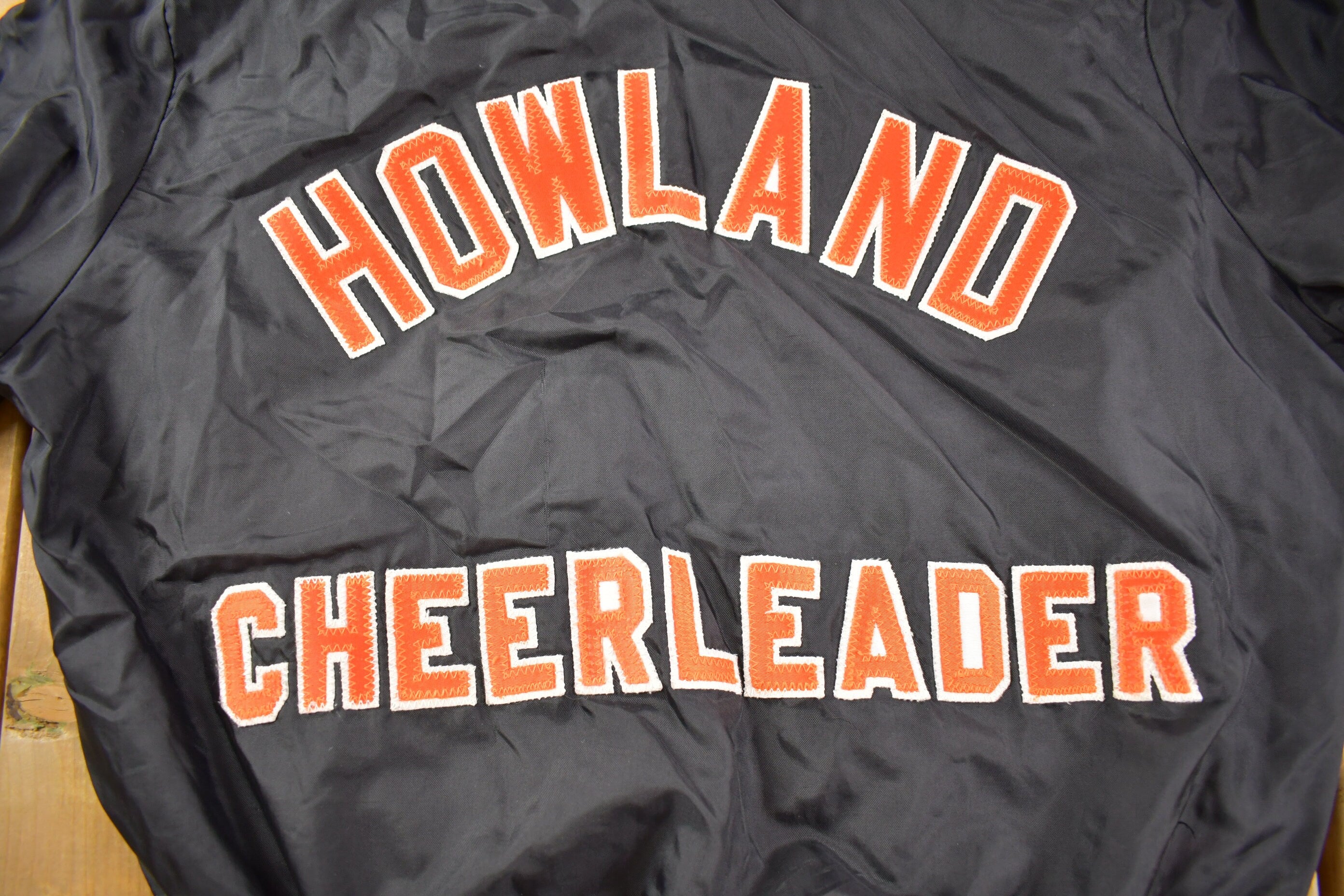 Vintage 1980s Howland Tigers Cheerleader Windbreaker Jacket