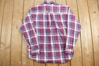 Vintage 1990s Legend Shirting Plaid Flannel Button Up Shirt