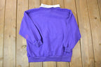 Vintage 1990s Retro Action Cute Puppy knit Collared Sweater