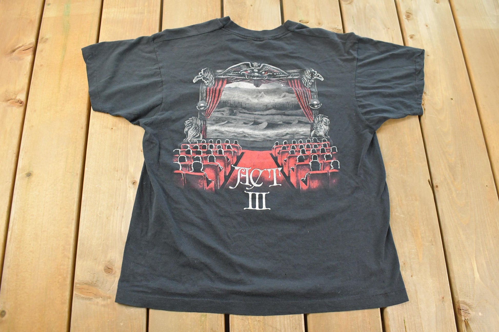 Vintage 1990s Death Angel "Act III" Band Tour Rock Metal T-Shirt Men's Medium