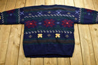 Vintage 90's 100% Wool Hand Knit Sweater