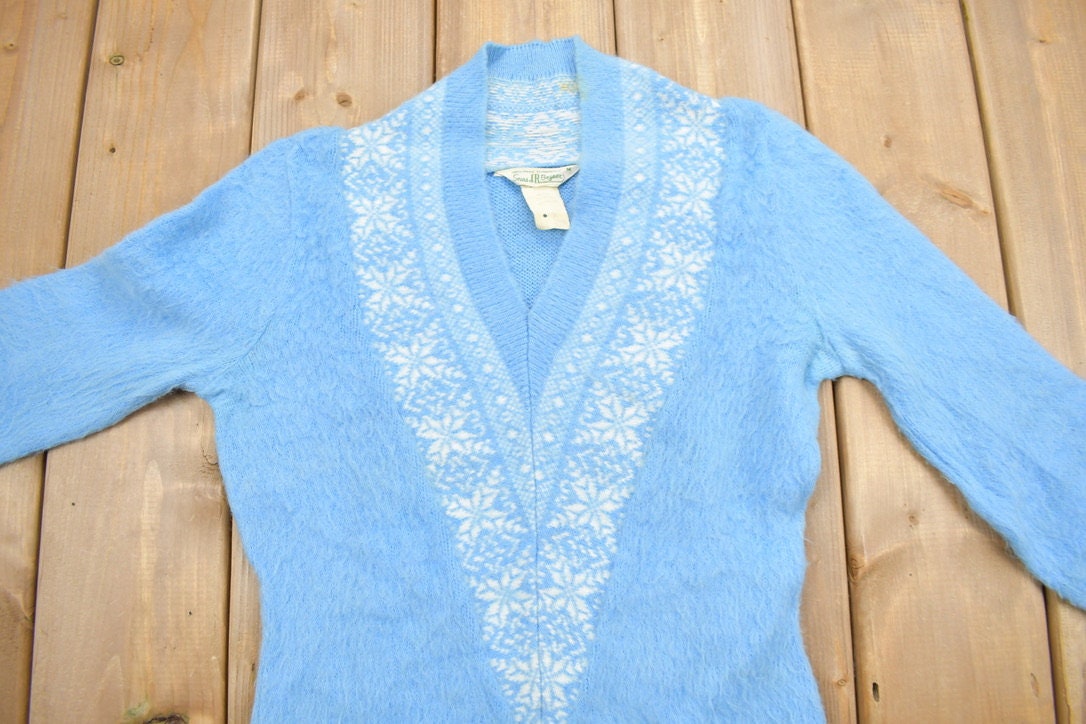 Vintage 1970s Sears Knit V-Neck Sweater