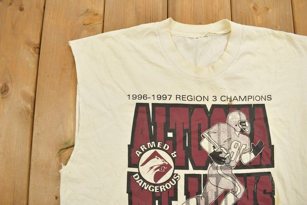 Vintage 1990s Altoona Champions Football Graphic Souvenir T Shirt