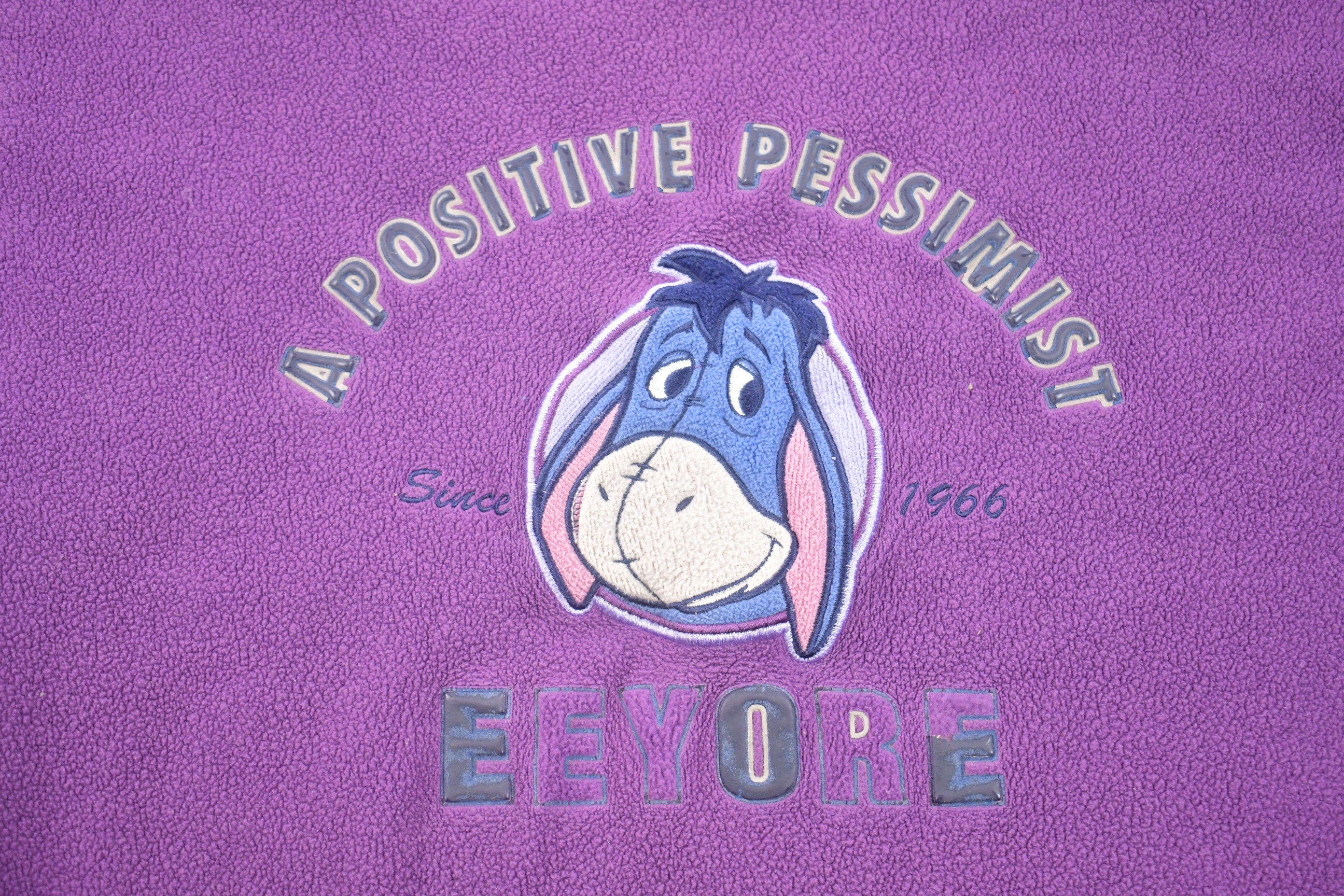 Vintage 1990s Disney Eeyore Crewneck  Vintage Sweatshirt  American Sportswear  Vintage Cartoons  Embroidered Logo  90s Disney