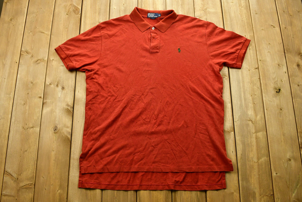 Vintage 1990s Polo Ralph Lauren Small Pony Collared T-Shirt , 90s , Streetwear , Vintage Golf Shirt , Brand and Logo