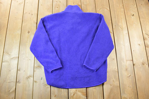 Vintage 1990s Minnesota Vikings Fleece NFL Sweater / Outdoorsman / 90s Sweater / Streetwear / Hiking / Fleece Zip up