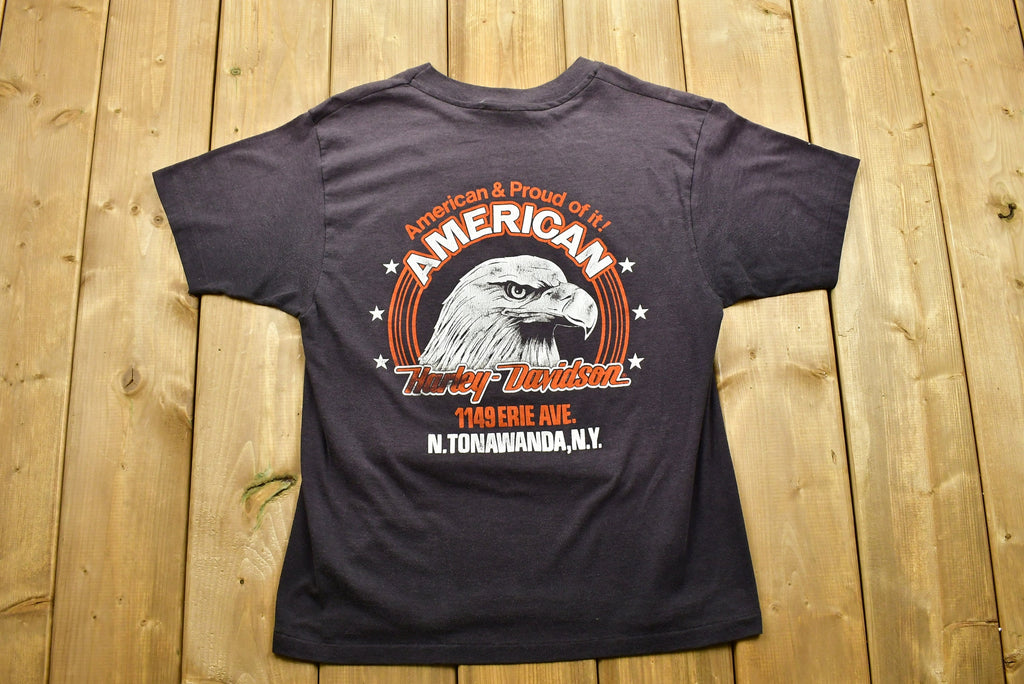 Vintage 80s Harley Davidson Motorcycles Niagara Falls HOG T-Shirt