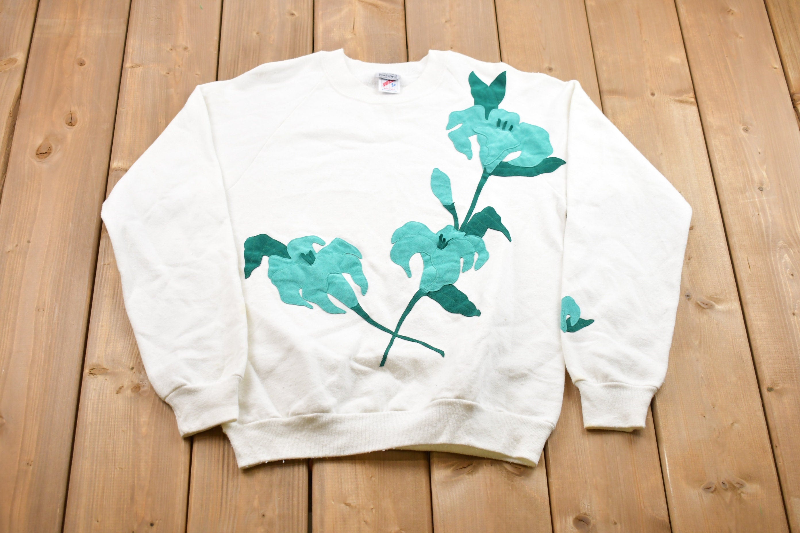 Vintage 1987 Floral Crewneck Sweatshirt
