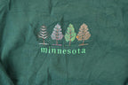Vintage 1990s Minnesota Embroidered Pines Crewneck Sweatshirt