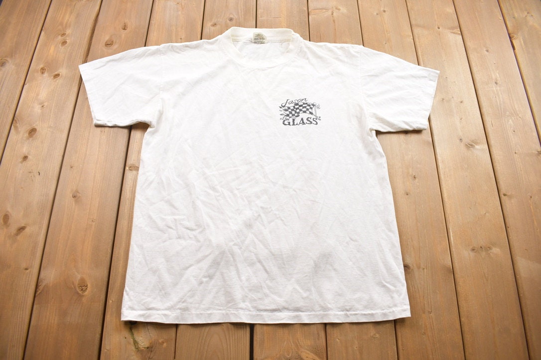 Vintage 1990s Jason Glass Comic Strip Graphic T-Shirt
