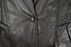 Vintage 1990s Wilson's Wool Lined Leather Jacket Women's XL