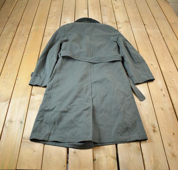 Vintage 1980s Redmans Full Length Trench Coat Made In USA