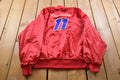 Vintage 1980s Bill Eliott Satin Racing Bomber
