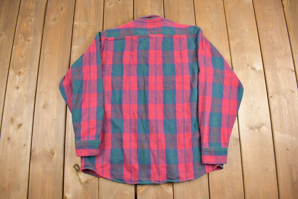 Vintage 1990s Greatland Apparel Button Up Plaid Shirt
