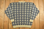 Vintage 1990s Ports International Knitted Crewneck Sweater