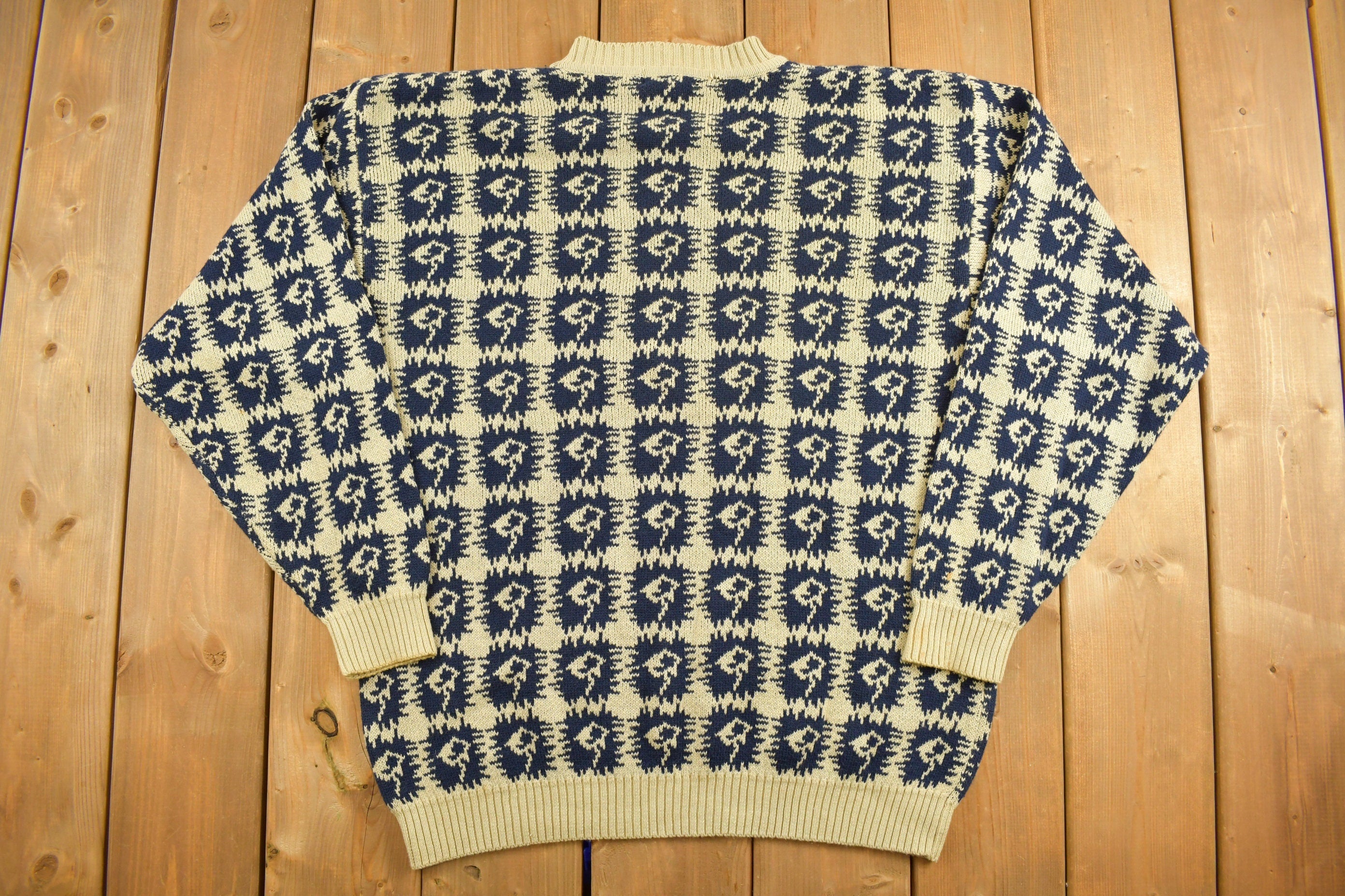 Vintage 1990s Ports International Knitted Crewneck Sweater