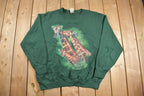 Vintage 1990s Giraffe Graphic Crewneck Sweatshirt