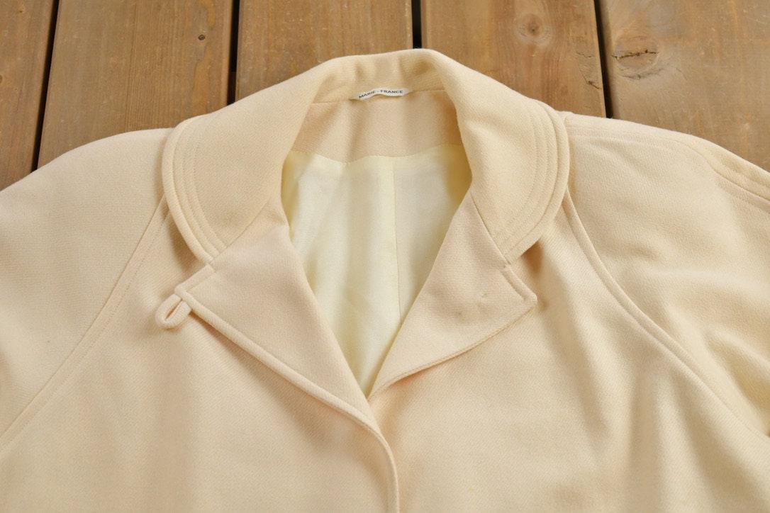 Vintage 1990s Marie France Wool Women's Jacket