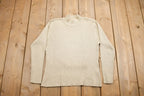 Vintage 1990s Elite Blank Knitted Mock Neck Sweater