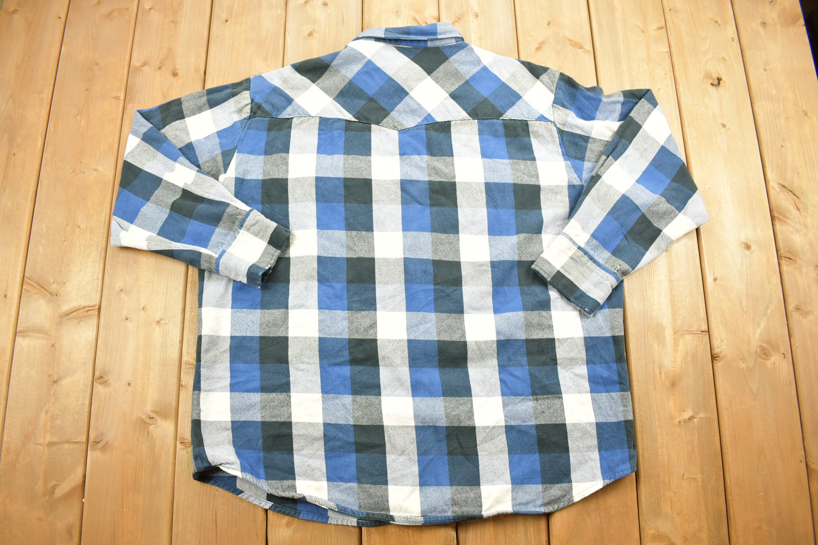 Vintage 1990s Big Mac Plaid Lined Button Up Shirt