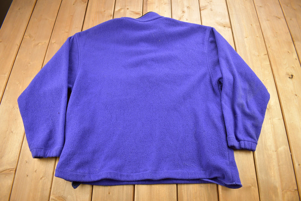 Vintage 1990s White Sierra T Snap Fleece Sweater