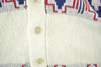 Vintage 1970s Wickbury Shawl Collar Knit Cardigan Sweater Men's Large