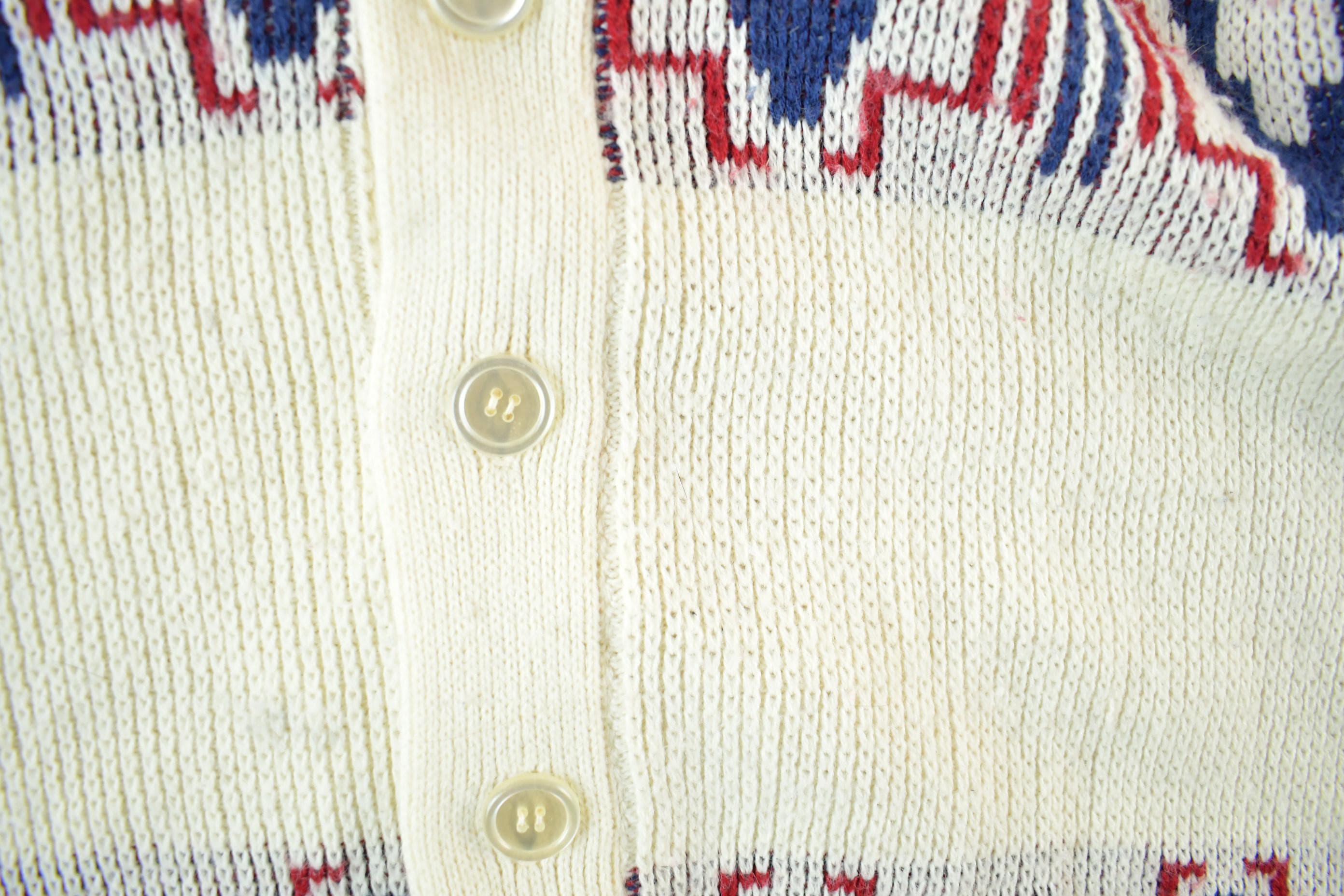 Vintage 1970s Wickbury Shawl Collar Knit Cardigan Sweater Men's Large