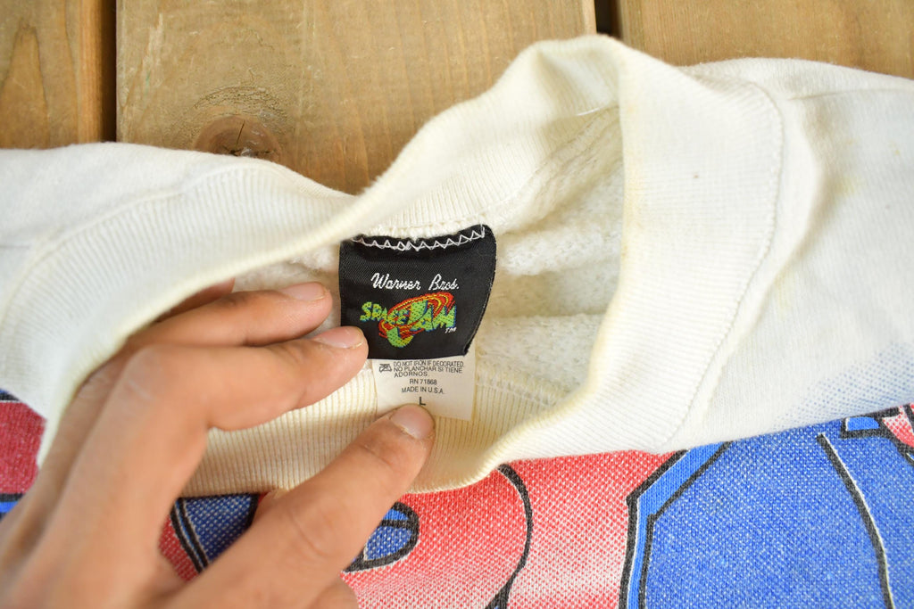 Vintage 1996 Space Jam Looney Tunes Crewneck Sweatshirt Men's Large
