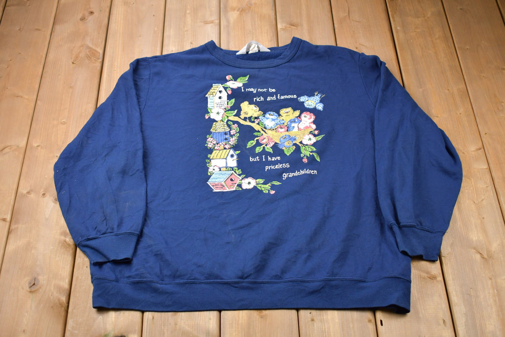 Vintage 1990s Cute Grandma Blair Graphic Crewneck