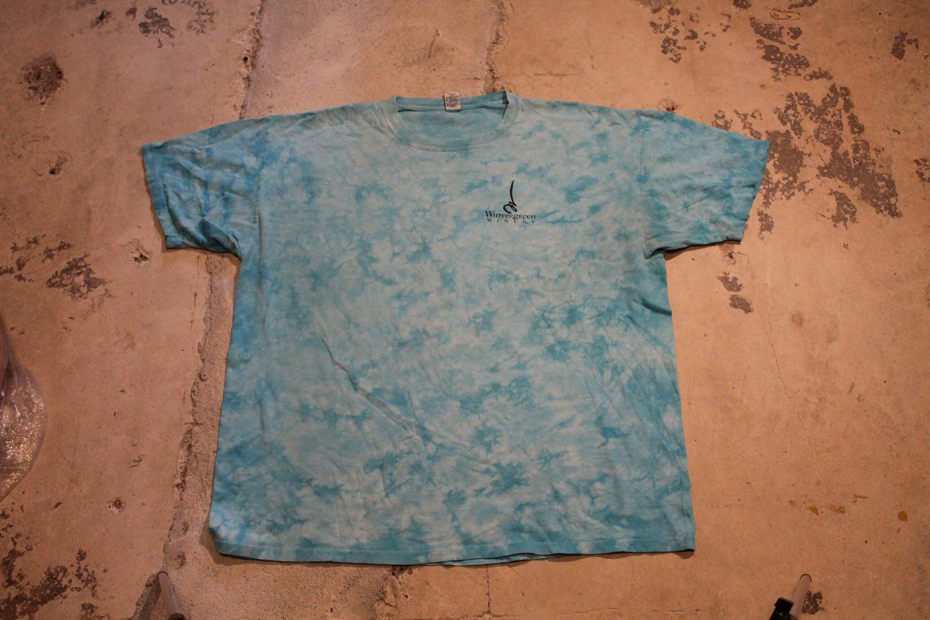 Vintage 1990s Wintergreen Winery Tie Dye Graphic T Shirt