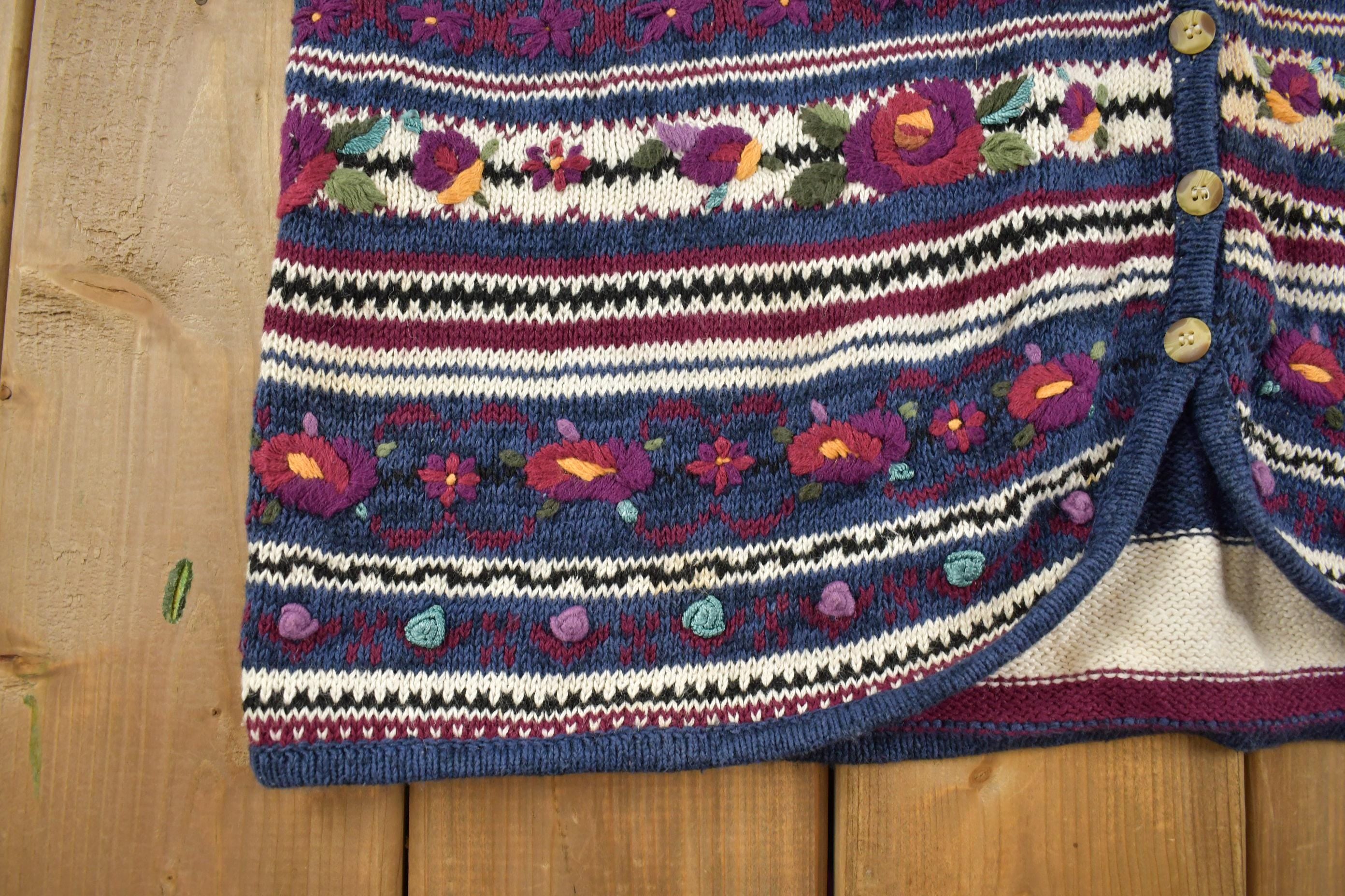 Vintage Y2K Knit Cardigan Vest