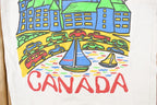 Vintage 1990s Quebec Canada Souvenir Travel T-Shirt Youth S